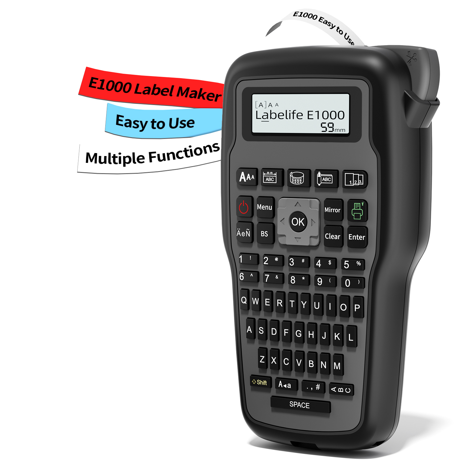 Label Maker - E1000 Pro: etichettatrice industriale portatile con