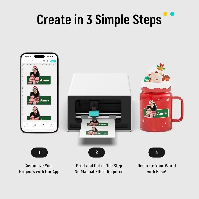 Photo Printer - PixCut S1 Macchina Multifunzione per Creare